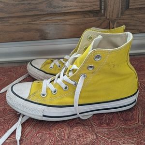 Bright Yellow Converse High Tops
